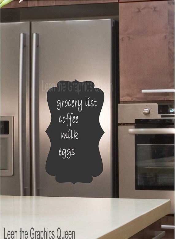 Chalkboard Wall Decal  Fancy Frame Wall Friendly