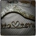 Gatsby Themed Sparkle Wedding Hanger, Personalized, Custom Hanger, Bride Hanger, Name Hanger, Bridal Gift, Glitter Wood