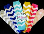 CHEVRON Leg Warmers Design Your Own leg warmers with bows for baby girl toddler- pick your ribbons