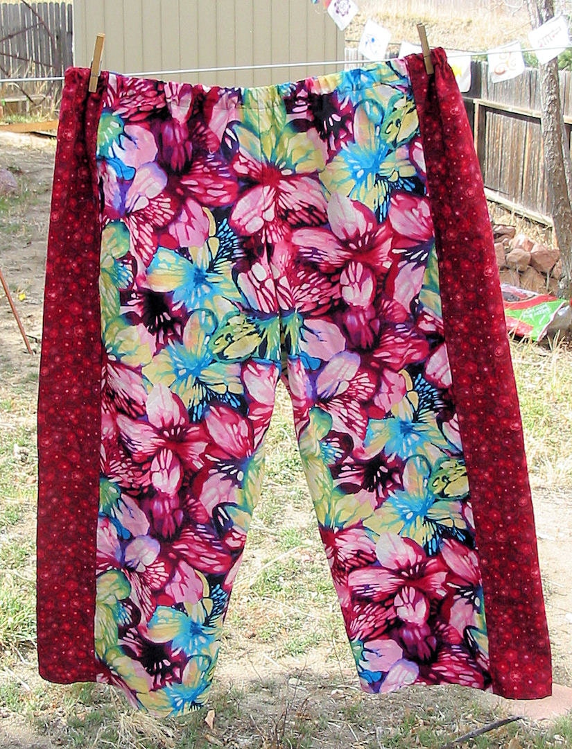 Colorful Butterfly Pants Plus Sized Tribal Belly Dance