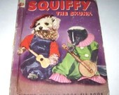 Squiffy the Skunk Vintage 1950s Children's Book A Real Live Animal Book by Rand McNally