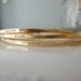Graduation - FAITH, HOPE andLOVE - Stacking cuff  bangle bracelets
