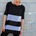 T shirt for women/ patchwork/ cotton jersey/short sleeve