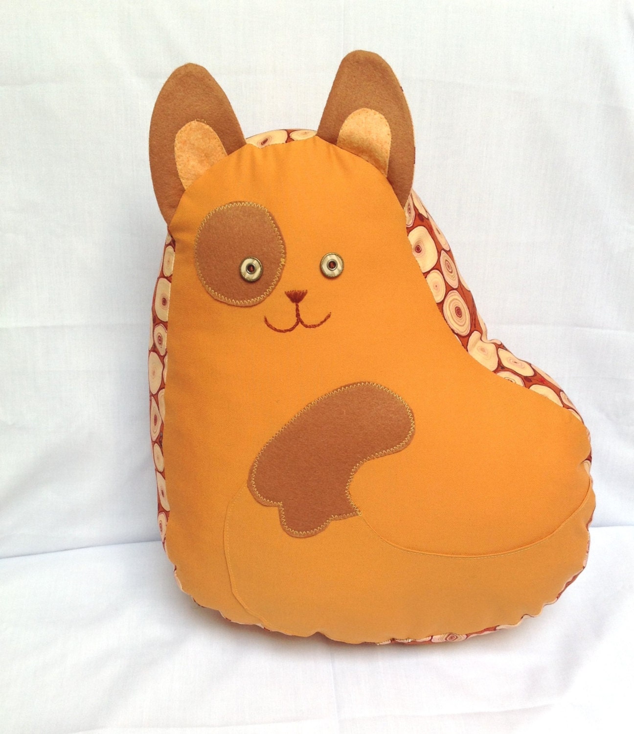 Big orange cat pillow