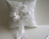Wedding Ring Boy Pillow HANDMADE Choose Ivory or White BELLA