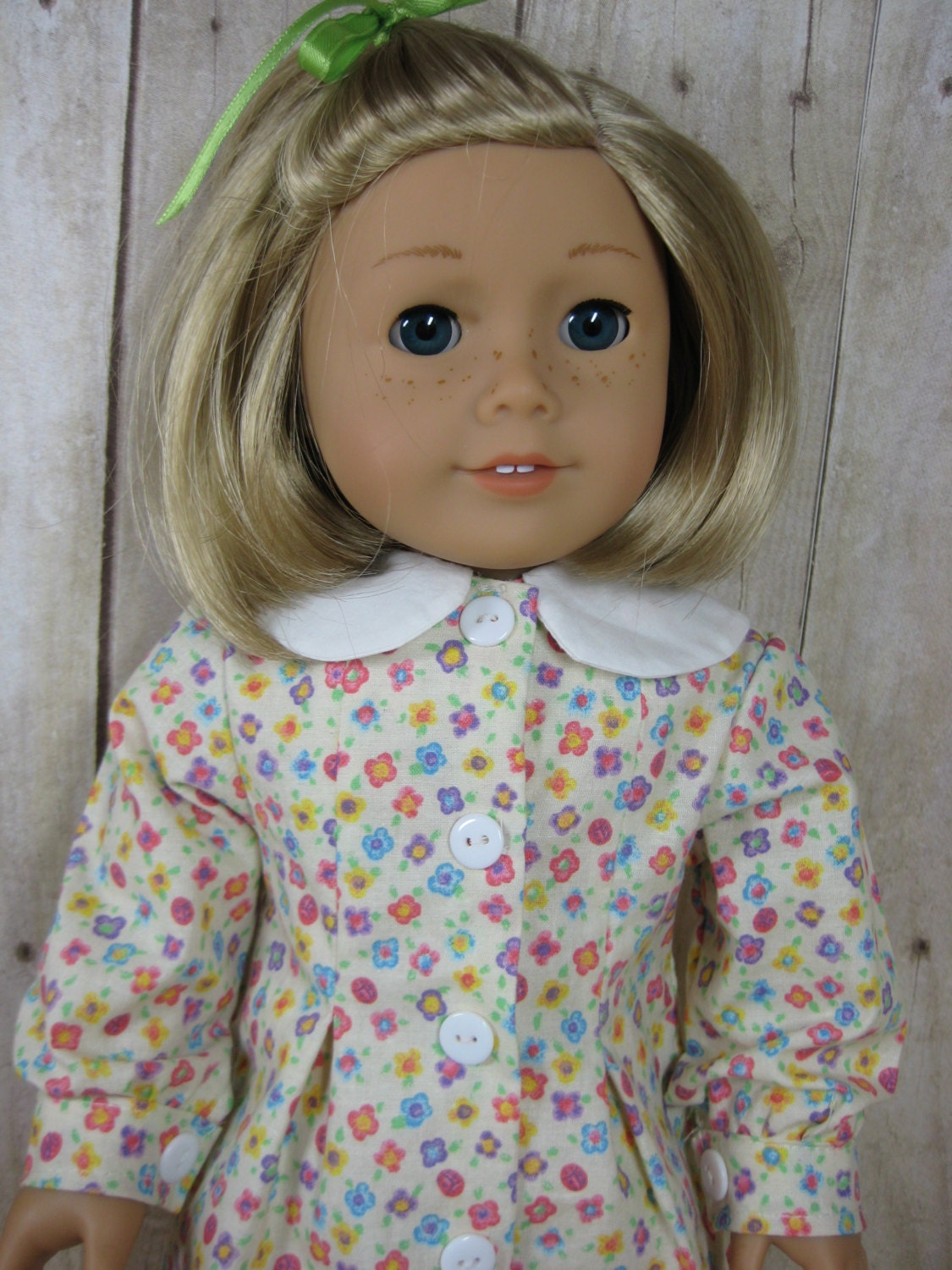 18 Inch Doll Clothes American Girl 1940s Floral Print Dress