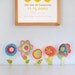 Flower Wall Art, modern nursery art, custom wall art, paper flowers, baby gift