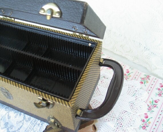 Vintage Tweed Baja Storage Organize Case