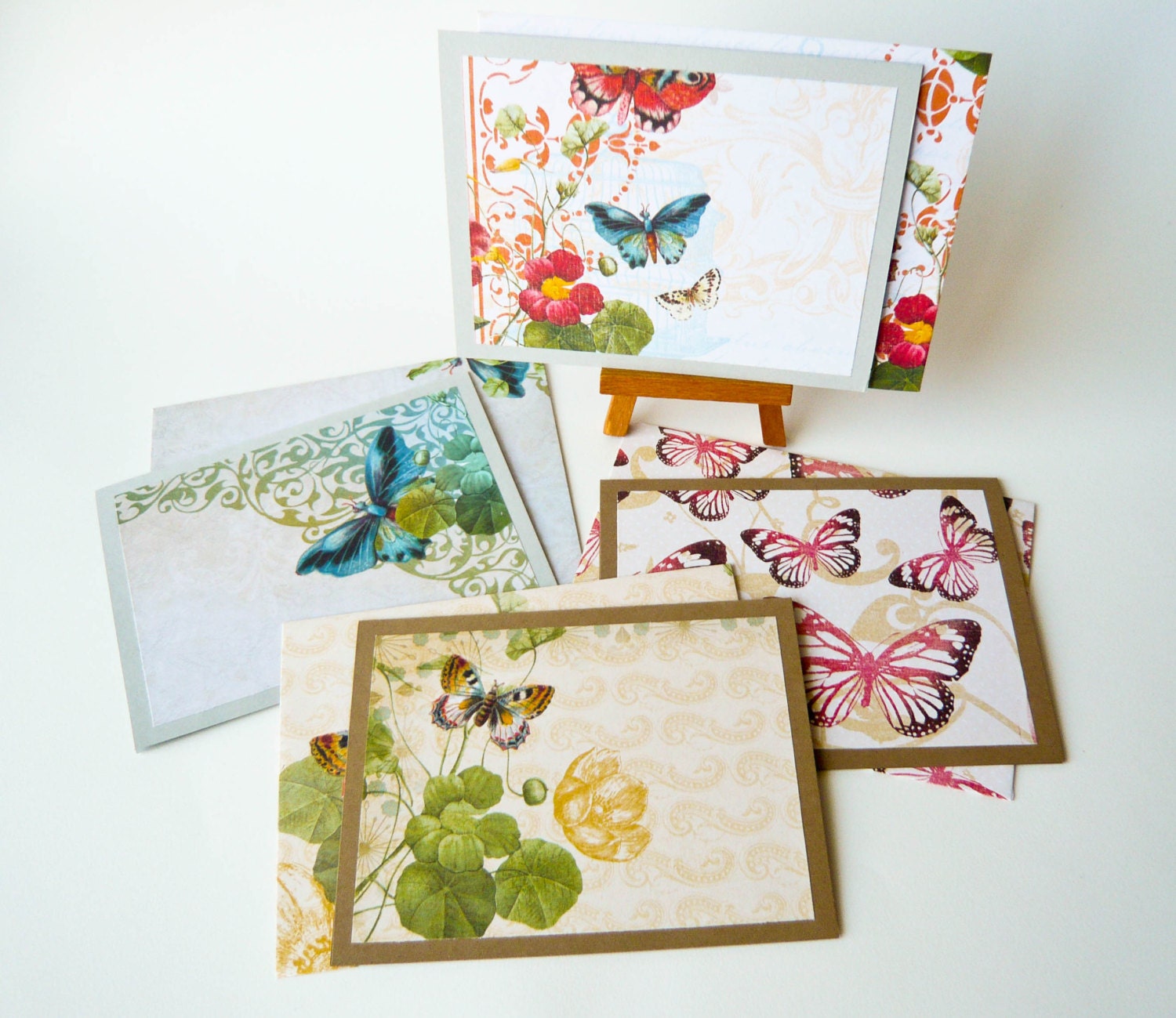 Butterfly Notecards - Set Of 4