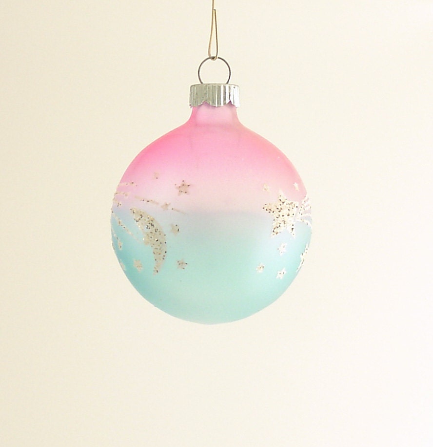 Vintage Glass Christmas Ornament Shiny Brite Solar System
