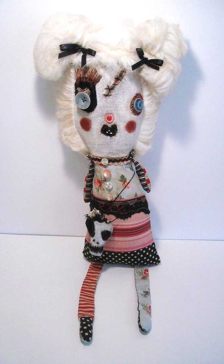 Handmade Art Doll (Monster Daisy Crumpet)
