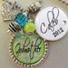 Special Godmother, Grandma, Aunt, Mom, etc. Double Pendant Keychain -Personalized Children's Names-- Nana, Mimi, Mom