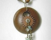 OOAK Wooden necklace