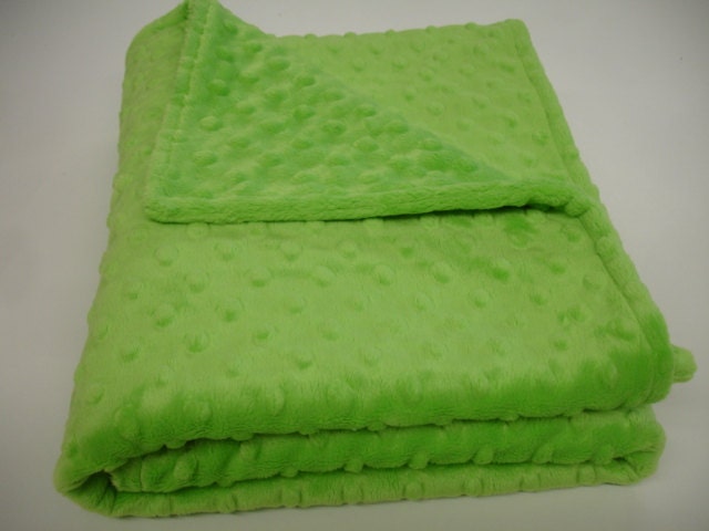 Minky Double Sided Crib Baby Blanket 30 x 50 MADE TO ORDER You Choose Colors