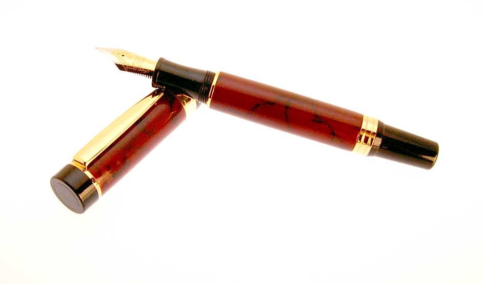 Handmade Fountain Pen or Rollerball Pen Jasper Trustone