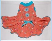 Pet Clothing Pullover Dress to Order  up to 22" Chest 18" Neck Canteloupe and More