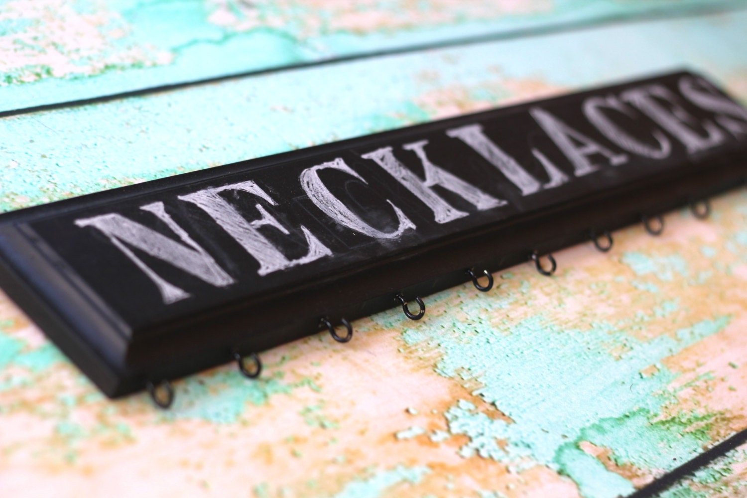 Chalkboard hook Rack