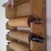 Primitive Rolling Pin Rack with Pegs Wooden Country