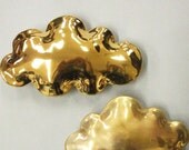 Golden cloud - large  porcelain wall  cloud pillow
