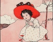 Vintage 1928 My Pretty Flowers By Sybil Scott Paley Illustration and Verse for Framing