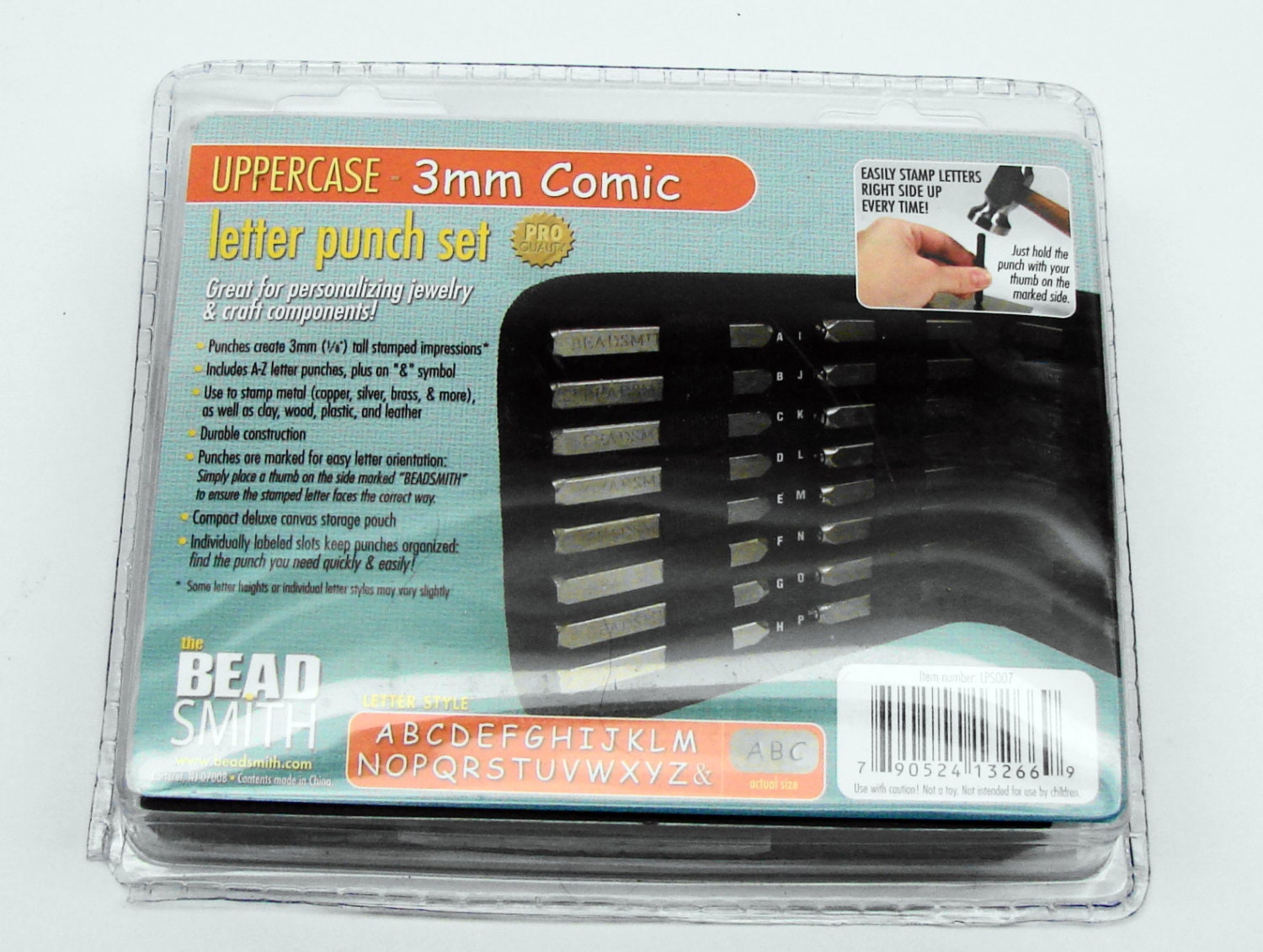 3mm Comic Uppercase Punch Set 27 Pc.