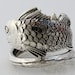 Spoon Ring Fish Size 6-12 Sterling Silver Art Nouveau