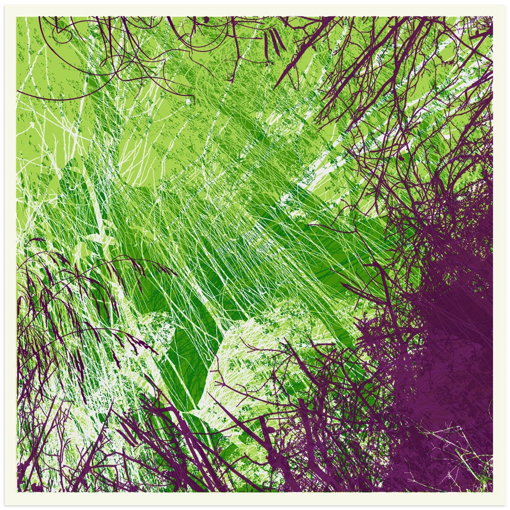 Green Tree Purple (One of a set of four)