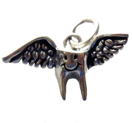 Tooth Fairy Charm, Sterling Silver