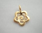 Gold filled Flower Charm