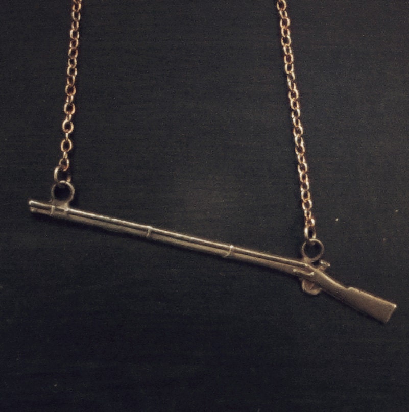 Bronze Marksman Rifle Necklace