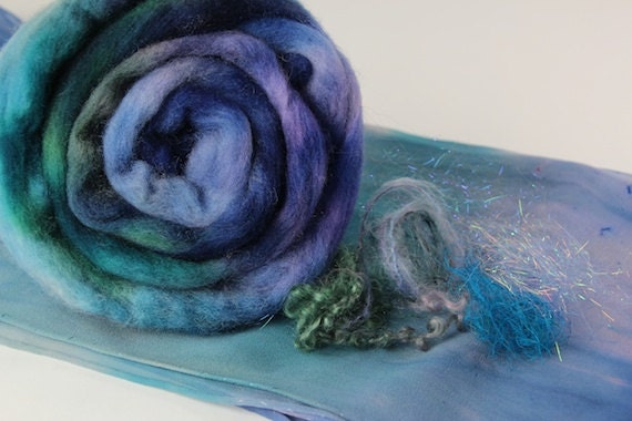 Nuno Felt Scarf Kit with Instructions and Embellishments