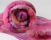 Nuno Felt Scarf Kit with Instructions and Embellishments