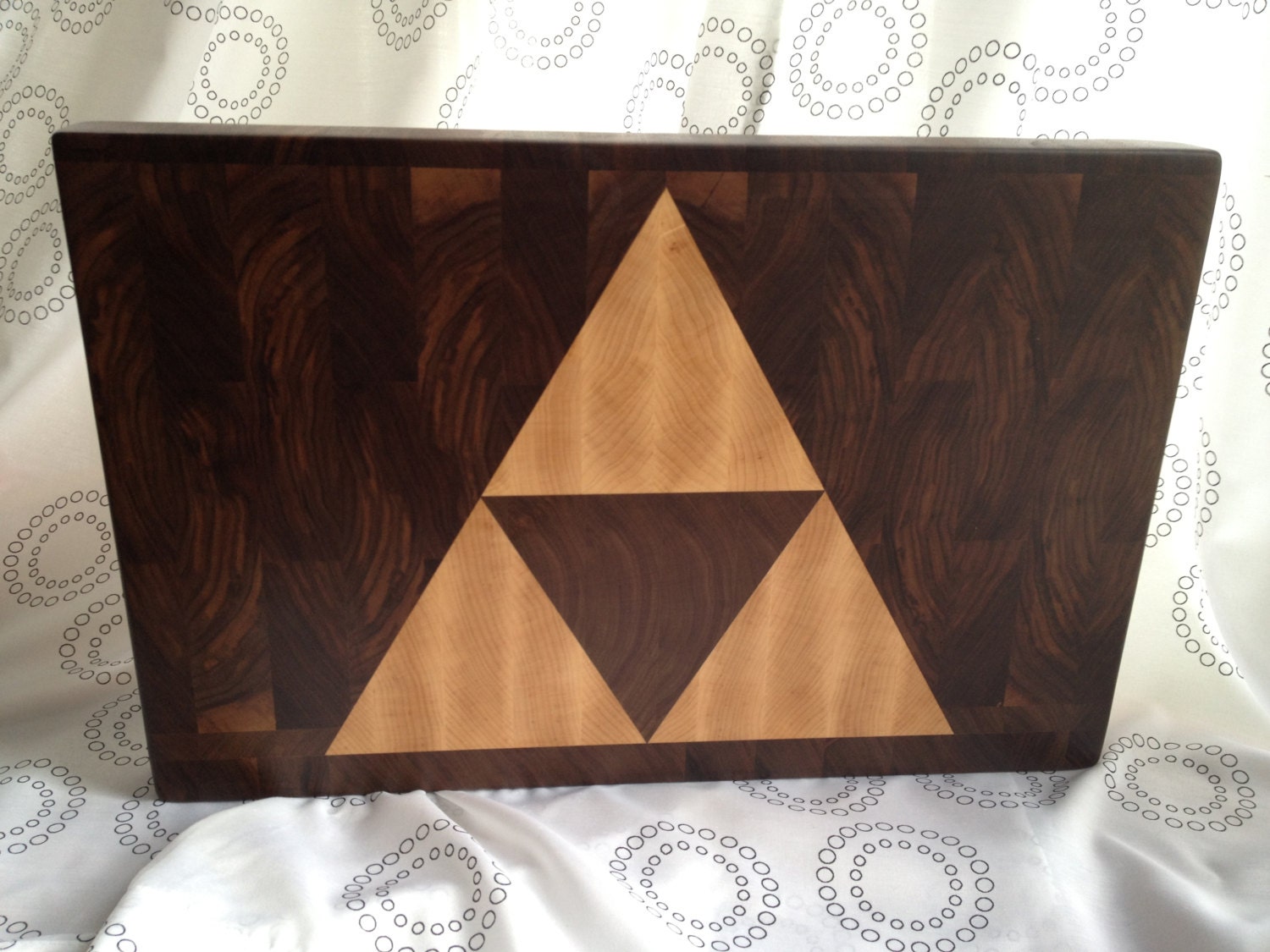 Triforce End-Grain Cutting Board