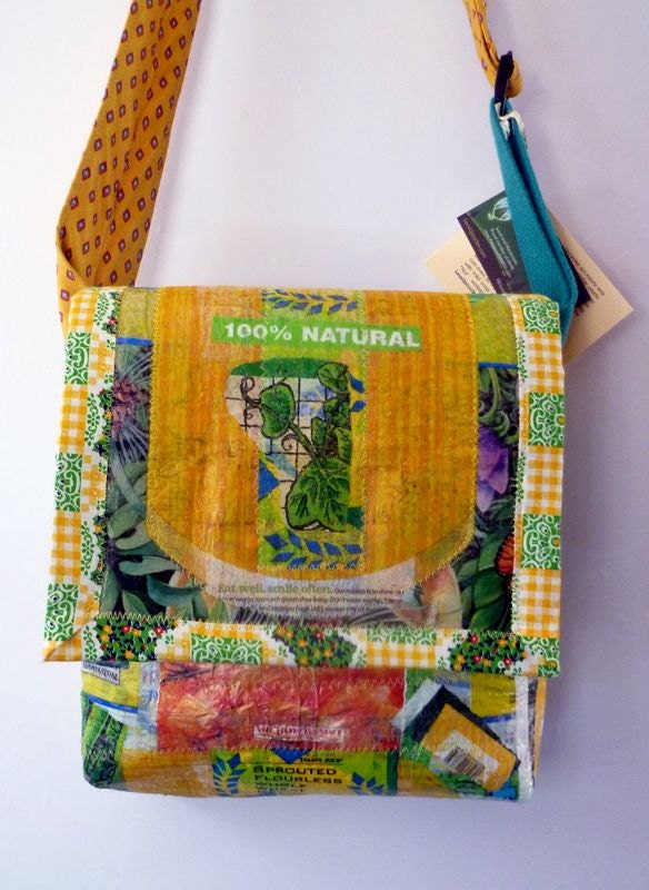 Spring in Bloom Fused Plastic Mini Messenger Bag