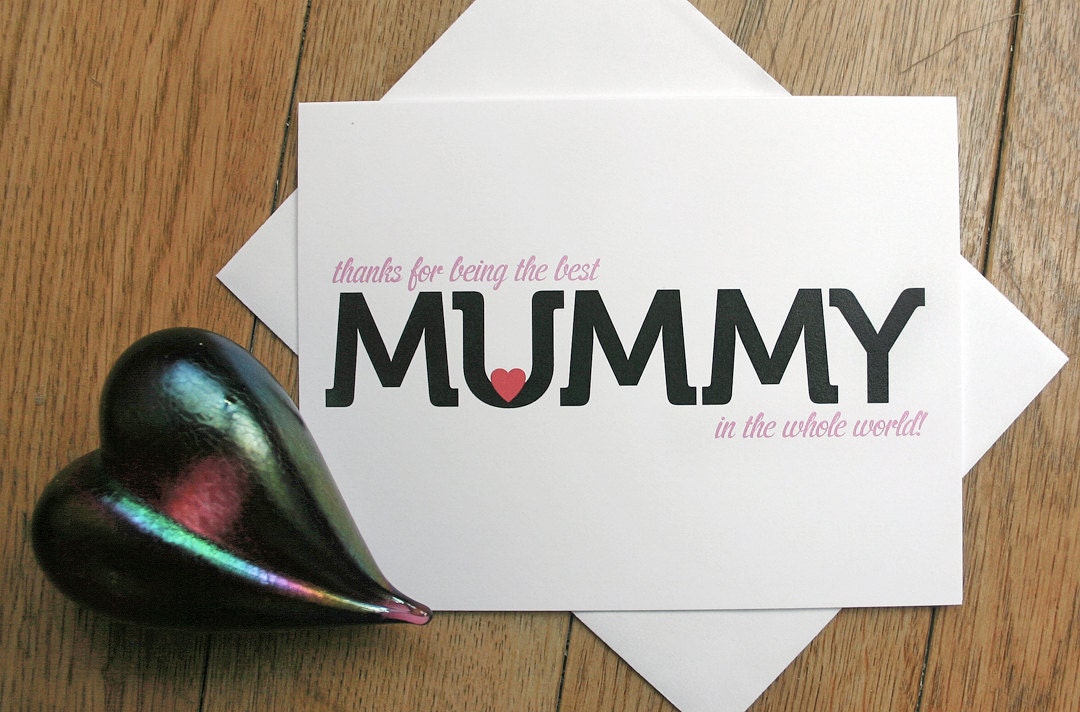 Mothers Day card - Best Mummy in the World