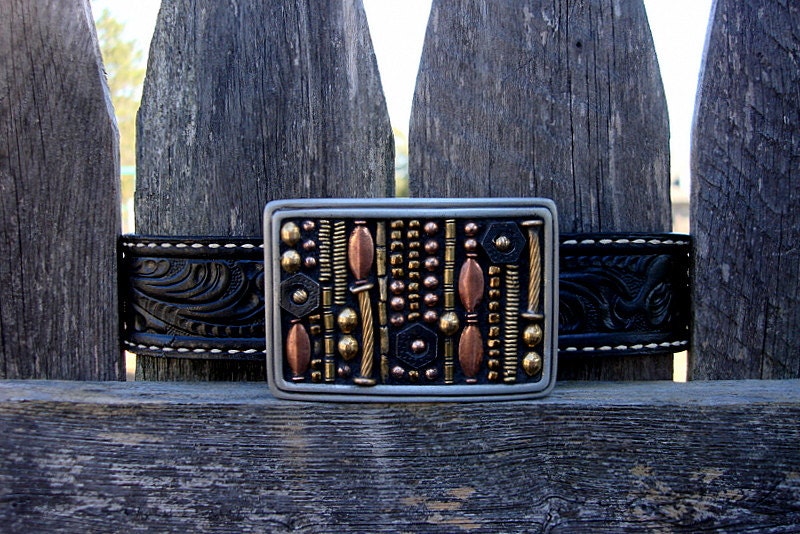 CIRCUIT BOARD-Mosaic Belt Buckle-OOAK belt buckle