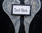 Dr. Who Weeping Angel Wings Dont Blink Wall Hanging