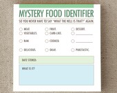Funny Small Gift for Kitchen, Husband or Wife "Mystery Food" (NSN-X016)