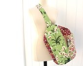 Gym Bag Upright Duffle for hanging in narrow gym lockers - Made to Order Patchwork