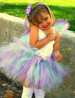 Purple Fairy Tutu only, Toddler Birthday dress up flower princess, you choose size 2t, 3t, or 4t -LILY WOODLAND FAIRY
