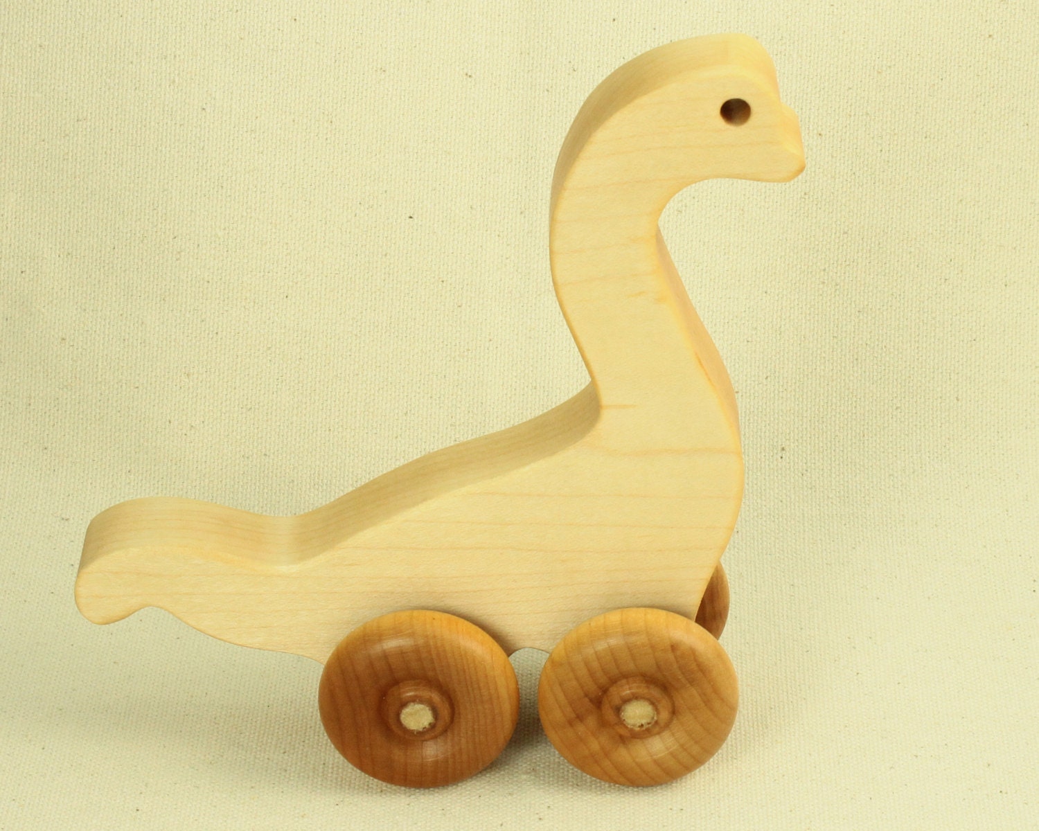 brontosaurus wooden dinosaur toy
