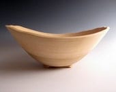 Poplar Wood Turned Fruit or Salad Bowl - Funtional Wood Bowl - Kitchen Bowl - JLWoodTurning