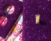 Violet Purple Glitter Switchplate / Outlet Set