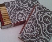 10 Matchbox Wedding Favors Grey Granite Slate Tile Moroccan Bollywood