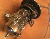 Steampunk Fantasy Victorian Time Machine Neclace