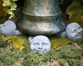 Face Pot Feet - Man in the Moon - Garden Plant Pot Risers