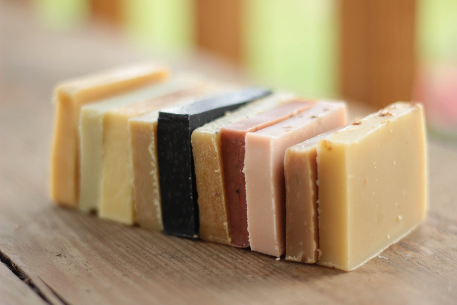 One of Each--Sample Soaps, 10 bars, artisan, essential oil, cold processed, real soaps