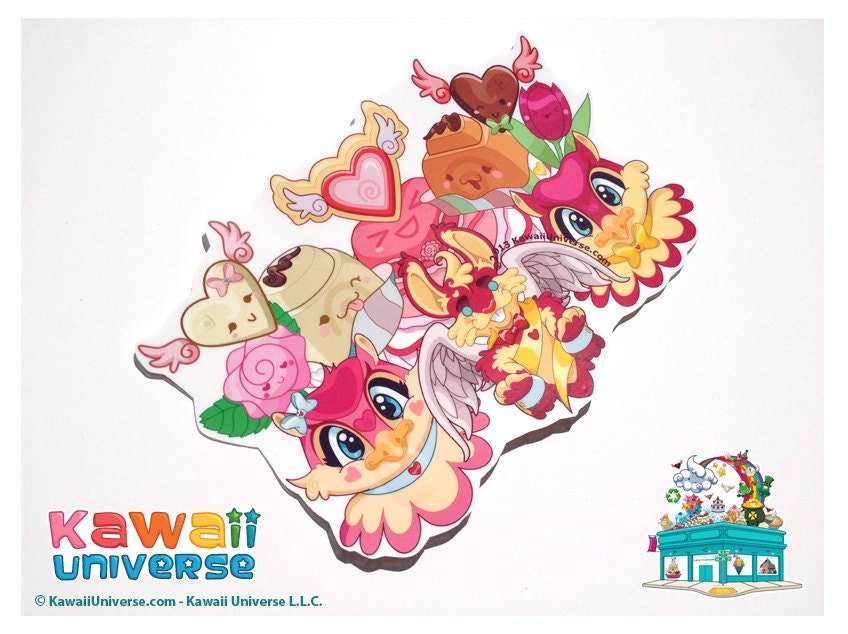 Kawaii Sweet Love - Small Vinyl Sticker