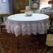 Ruffled Tablecloth Handmade Wedding Table Settings French Country Farmhouse Dining Entertaining Tabletop Cottage Chic Shabby Custon Order