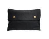 Raw leather clutch no. 5